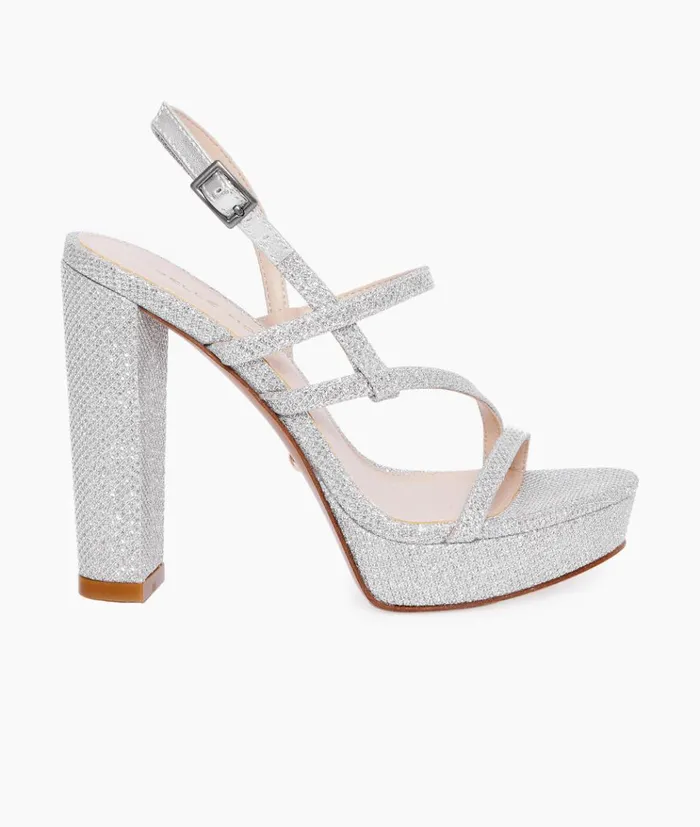 Pelle Moda Patsi 2 Platform 8211 Silver Silver Metallic Textile Women High Heels Pelle Moda Patsi 2 Platform 8211 Silver Silver Metallic Textile Women High Heels