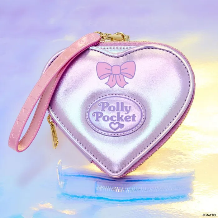 Polly Pocket Compact Playset Figural Zip Around Wallet Unisex Loungefly Bags and Wallets
