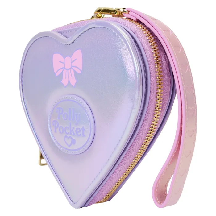 Polly Pocket Compact Playset Figural Zip Around Wallet Unisex Loungefly Bags and Wallets