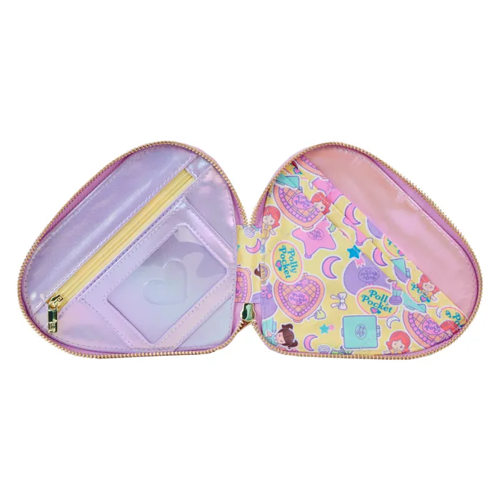 Polly Pocket Compact Playset Figural Zip Around Wallet Unisex Loungefly Bags and Wallets
