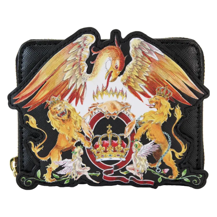 Queen Crest Logo Zip Around Wallet Unisex Loungefly Bags and Wallets