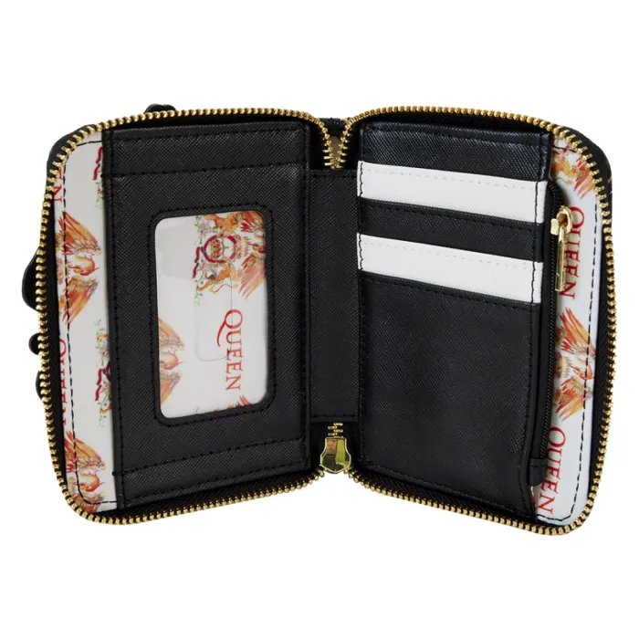 Queen Crest Logo Zip Around Wallet Unisex Loungefly Bags and Wallets Queen Crest Logo Zip Around Wallet Unisex Loungefly Bags and Wallets