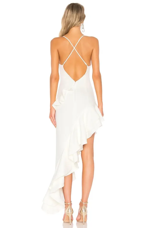 Riya Gown White Women Lovers and Friends Dresses