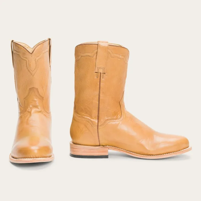 Ropers Men Stetson Puncher Boots Tan
