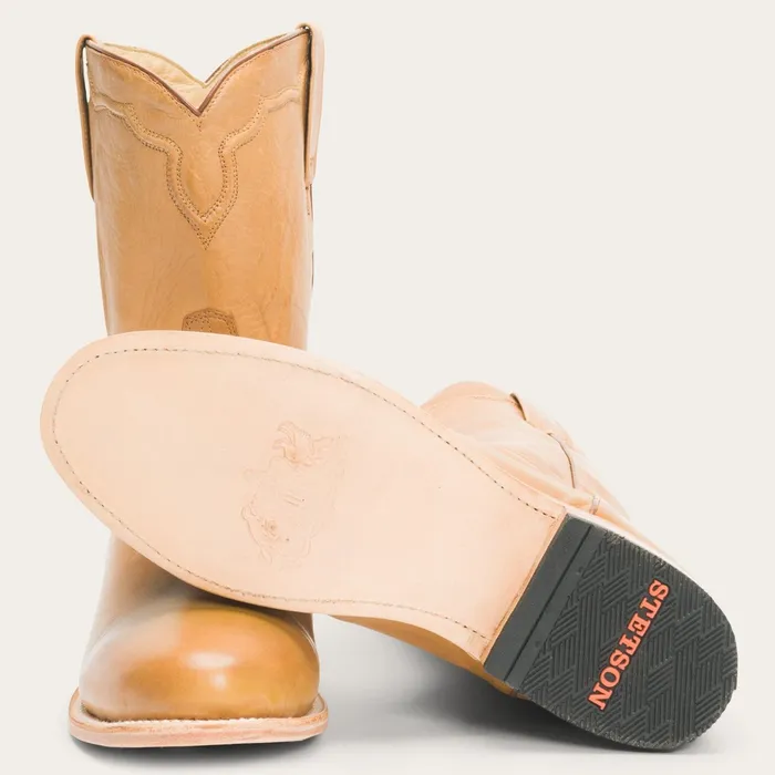 Ropers Men Stetson Puncher Boots Tan