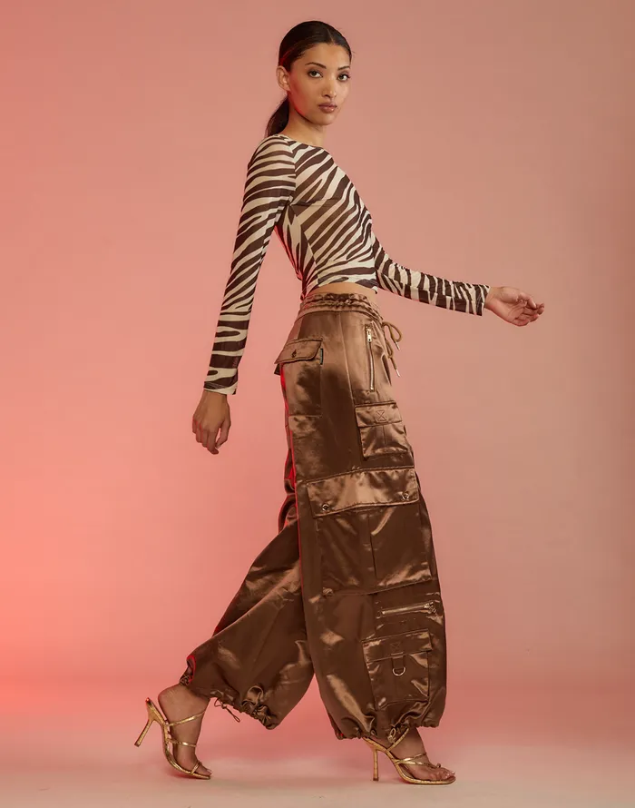 S Cargo Pants 8211 Coffee Women Cynthia Rowley Bottoms