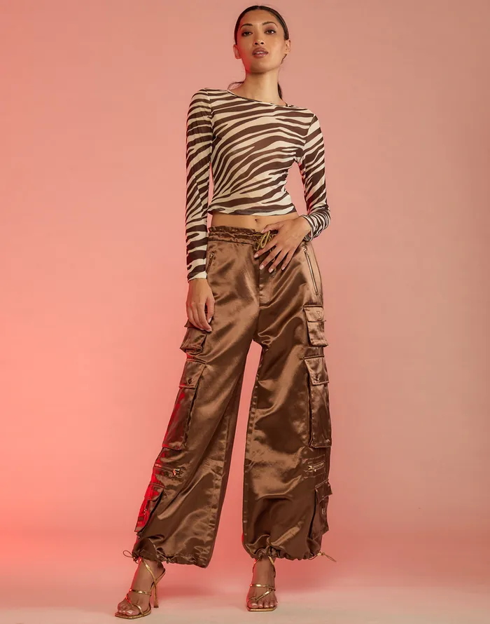 S Cargo Pants 8211 Coffee Women Cynthia Rowley Bottoms