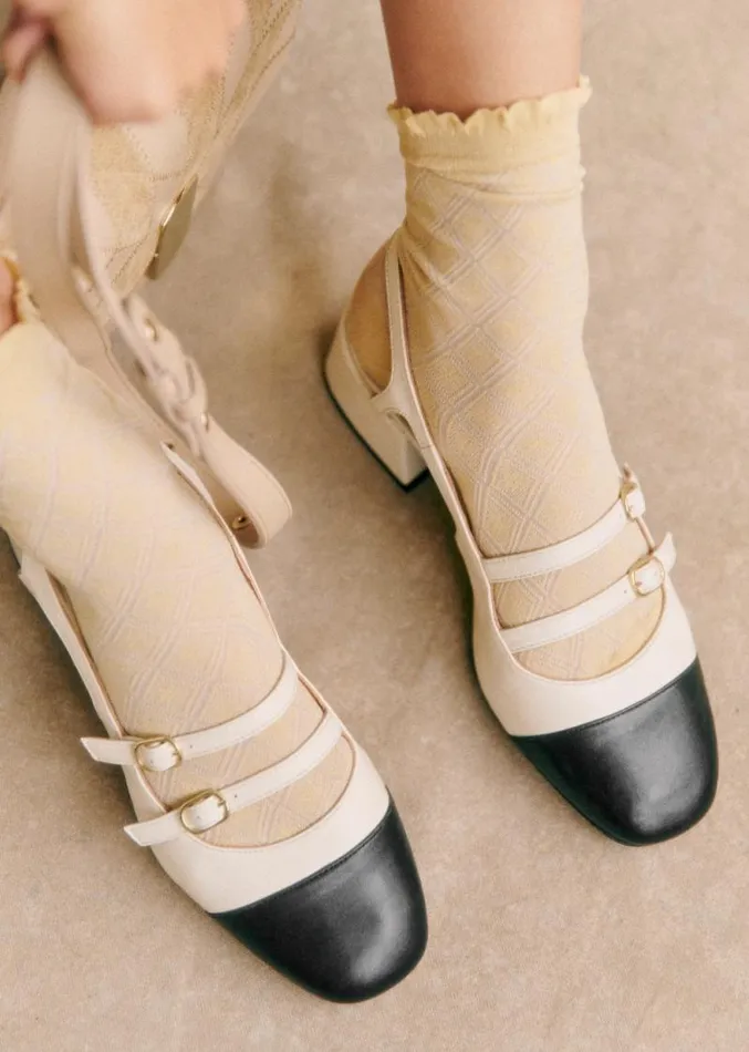 Szane Babies Ballerinas and Pumps Womens Paula Babies Ecru Black