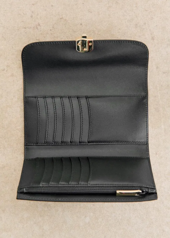 Szane Bags Womens Large Milo Wallet Brown Python Print