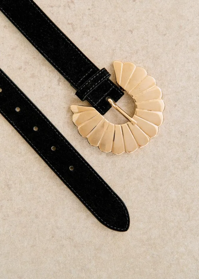 Szane Belts Womens Sandy Belt Black Gold