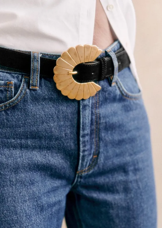 Szane Belts Womens Sandy Belt Black Gold