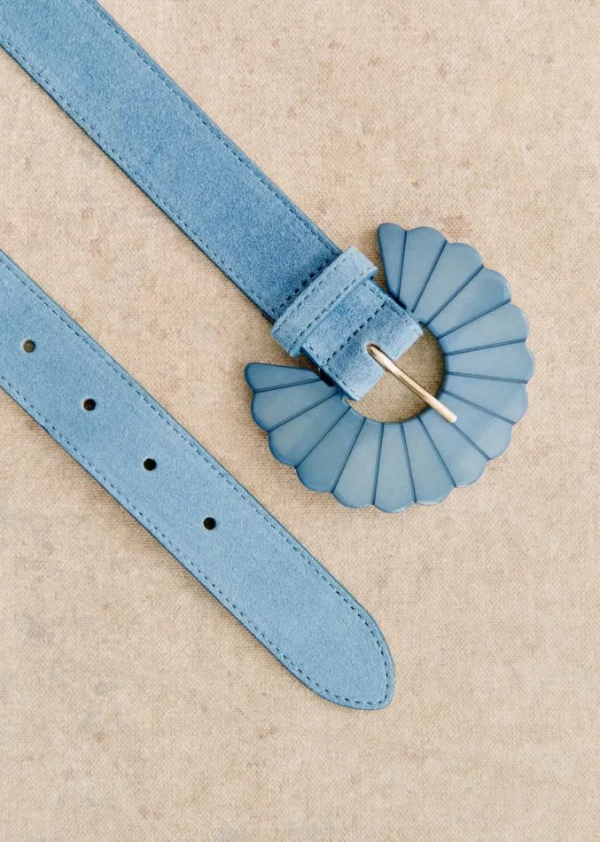 Szane Belts Womens Sandy Belt Denim Blue