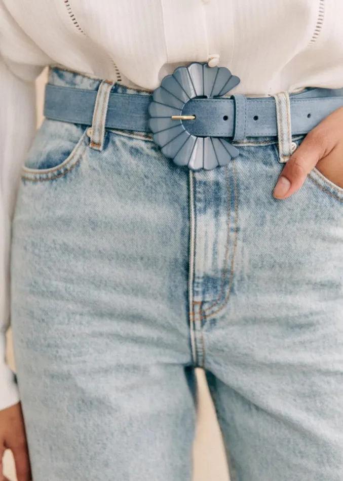 Szane Belts Womens Sandy Belt Denim Blue