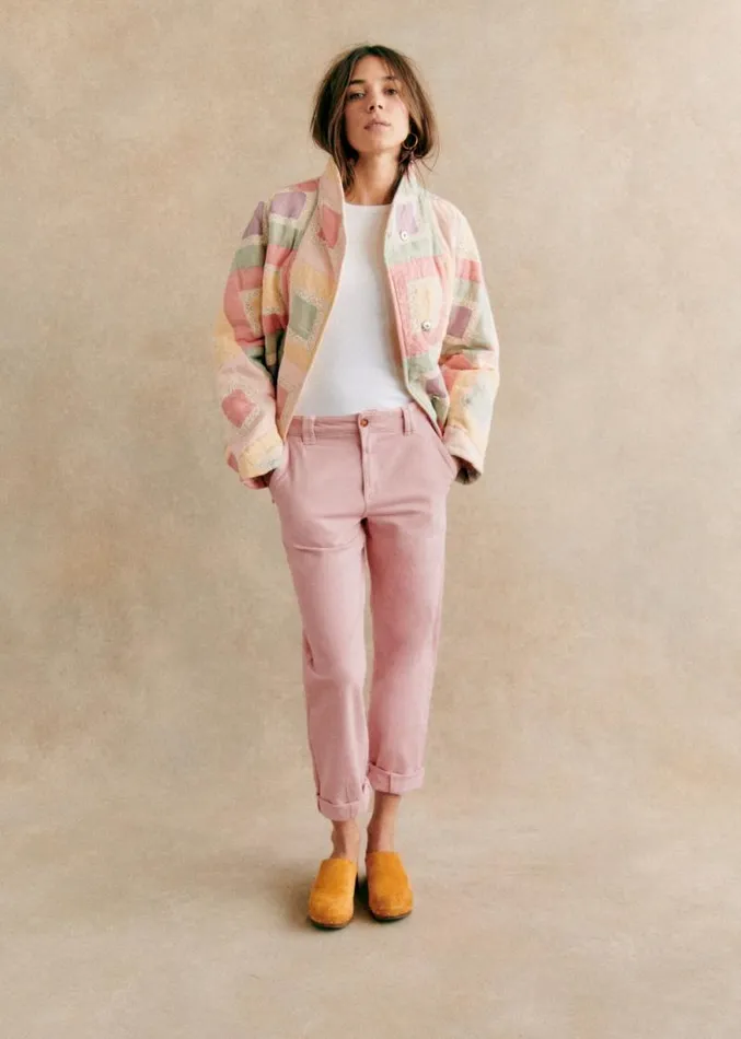 Szane Colored Womens Manu Trousers Pink