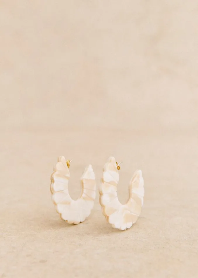 Szane Earrings Womens Sandy Earrings Ecru
