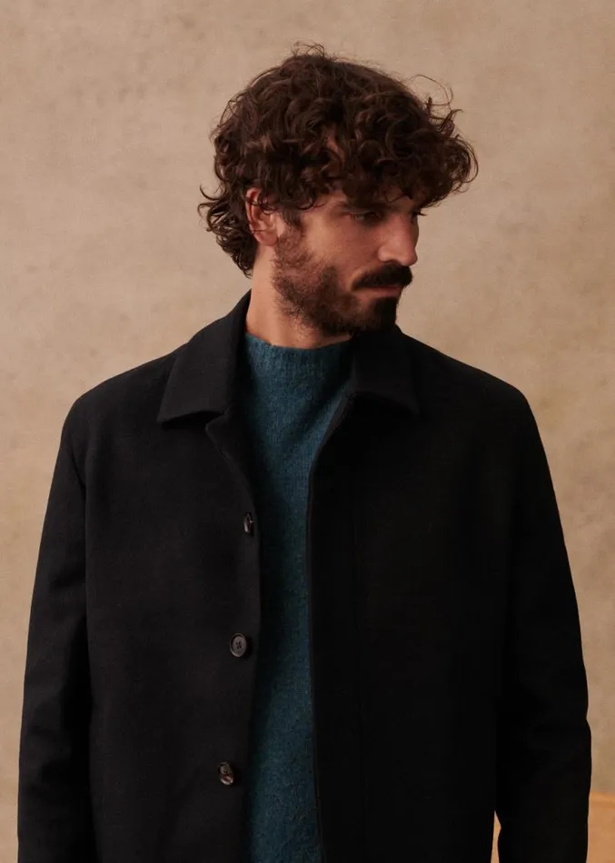 Szane Jackets and Coats Mens Frank Coat Navy Blue