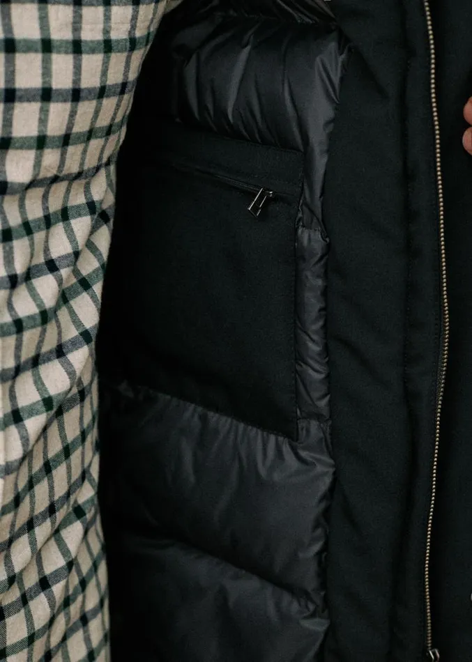 Szane Jackets and Coats Mens Fraser Parka Navy Blue