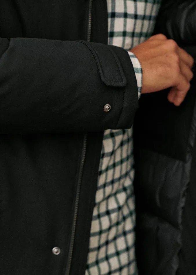 Szane Jackets and Coats Mens Fraser Parka Navy Blue