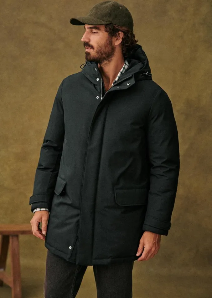 Szane Jackets and Coats Mens Fraser Parka Navy Blue