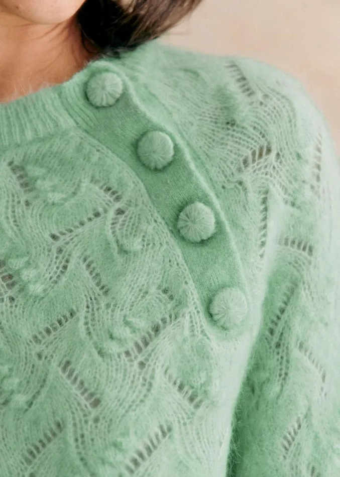 Szane Knitwear Womens Poppy Jumper Sea Green