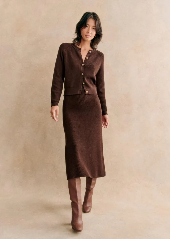 Szane Skirts and Shorts Womens Naelle Skirt Chocolate