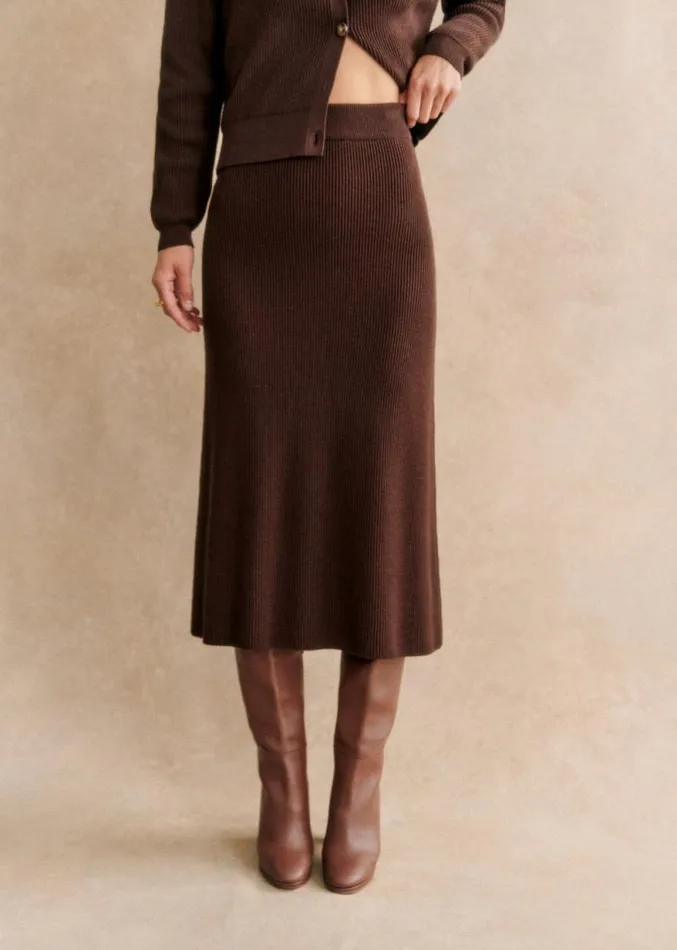 Szane Skirts and Shorts Womens Naelle Skirt Chocolate