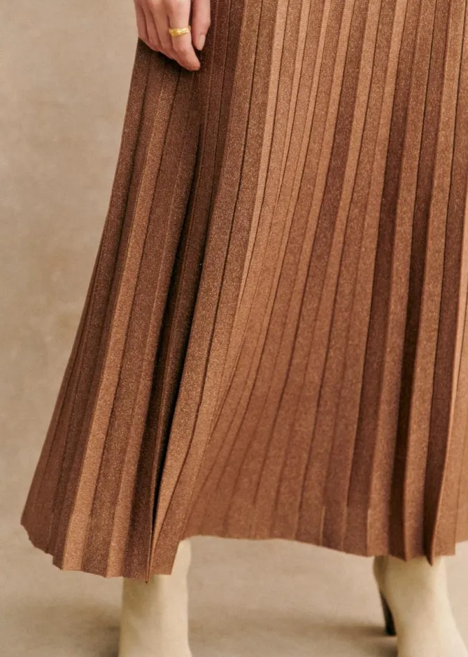 Szane Skirts and Shorts Womens Zoya Skirt Gold