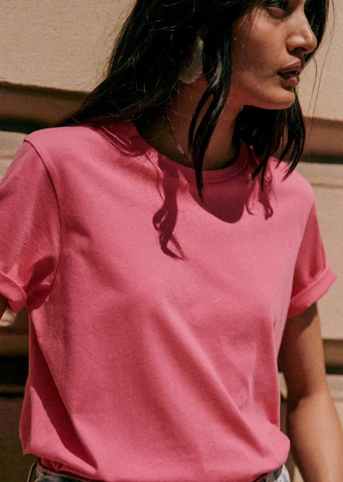 Szane Tshirts and Bodysuits Womens Conrad TShirt 8211 Pink Creation Bubblegum Pink