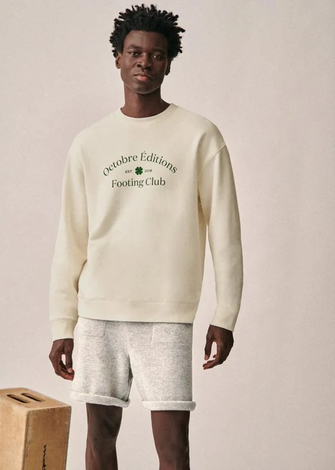 Szane TShirts and Sweatshirts Mens Sporting Club SweatShirt Ecru