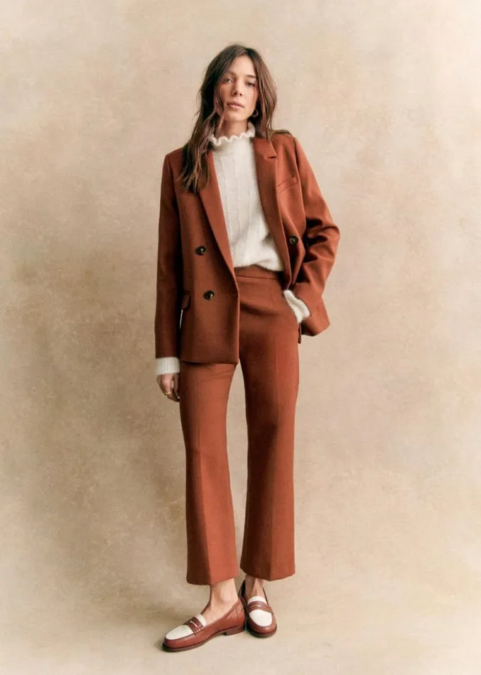 Szane Trousers and Jumpsuits Womens Martin Crop Trousers Hazelnut