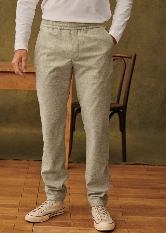 Szane Trousers Mens Danny Wool Trousers Light Grey
