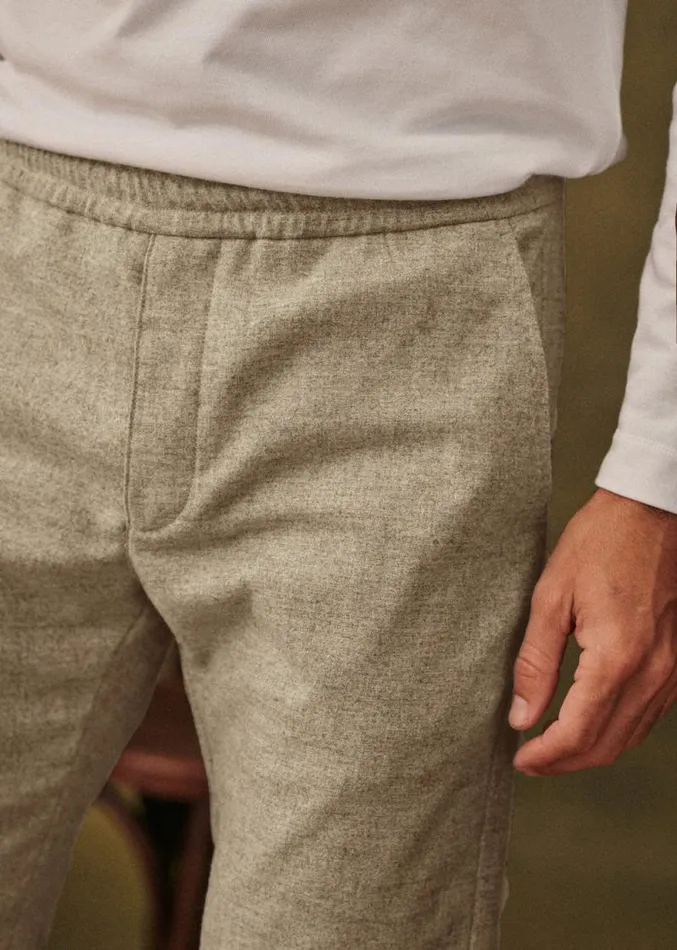 Szane Trousers Mens Danny Wool Trousers Light Grey