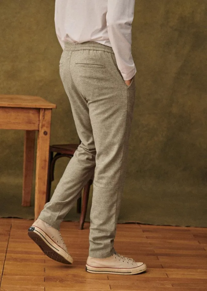 Szane Trousers Mens Danny Wool Trousers Light Grey