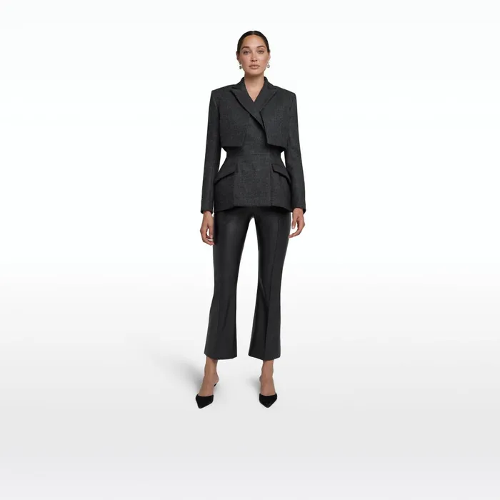 Safiyaa Ailbhe Speckled Grey Jacket Women Jackets and Coats