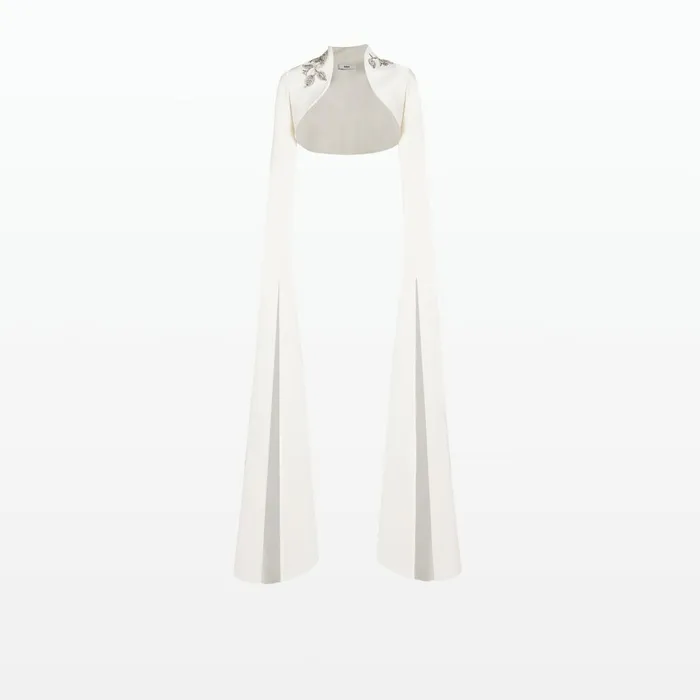 Safiyaa Amari Flower Bud Embroidered Bolero Women Capes and Harnesses