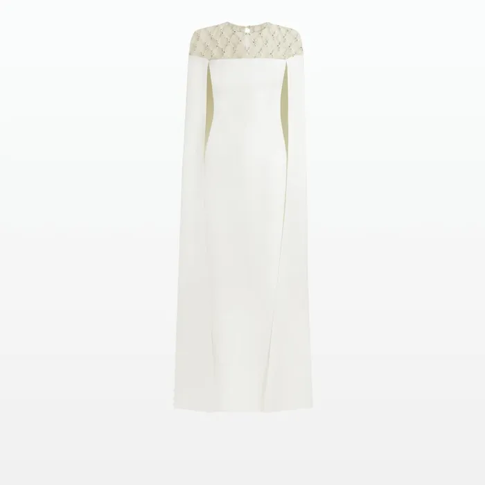 Safiyaa Ambere Ivory Long Dress Women Dresses