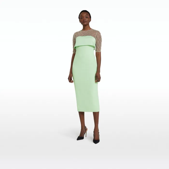 Safiyaa Anghelina Aloe Midi Dress Women Dresses