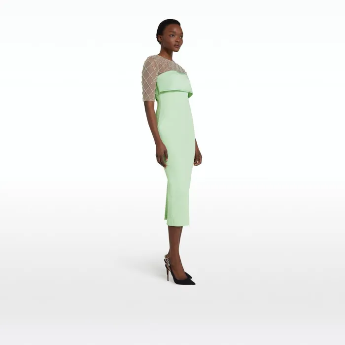 Safiyaa Anghelina Aloe Midi Dress Women Dresses