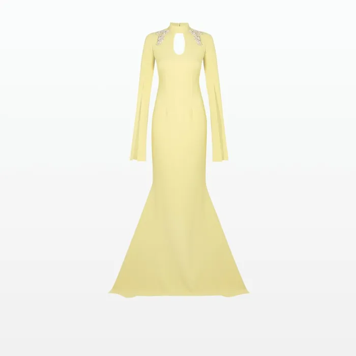 Safiyaa Anouk Macaroon Long Dress Women Dresses