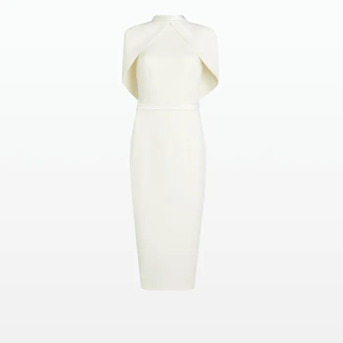 Safiyaa Arella Ivory Midi Dress Women Dresses