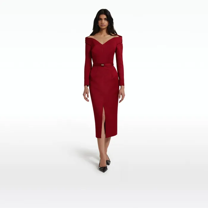 Safiyaa Asuman Swinton Midi Dress Women Dresses