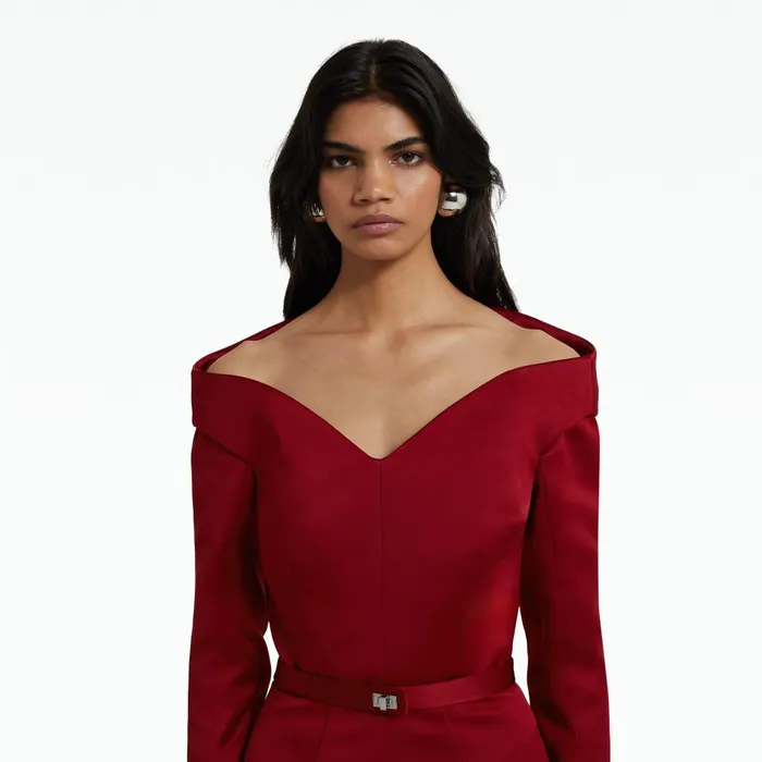 Safiyaa Asuman Swinton Midi Dress Women Dresses