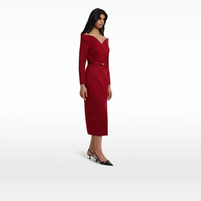 Safiyaa Asuman Swinton Midi Dress Women Dresses