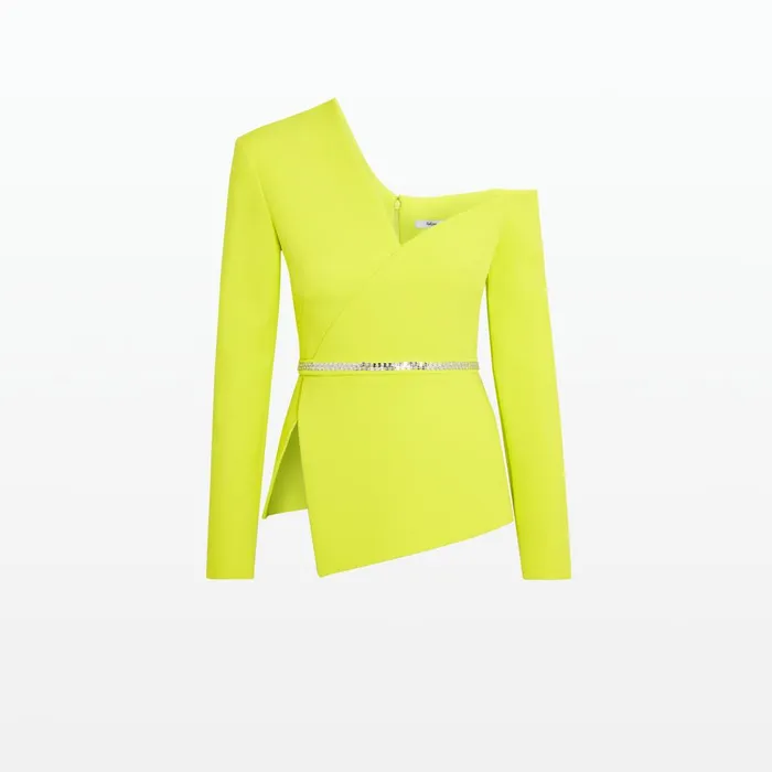 Safiyaa Brielle Meknes Top With Embroidered Belt Women Tops