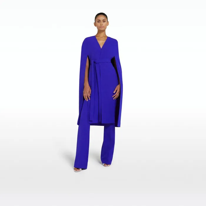 Safiyaa Camila Azure Blue Coat Women Jackets and Coats