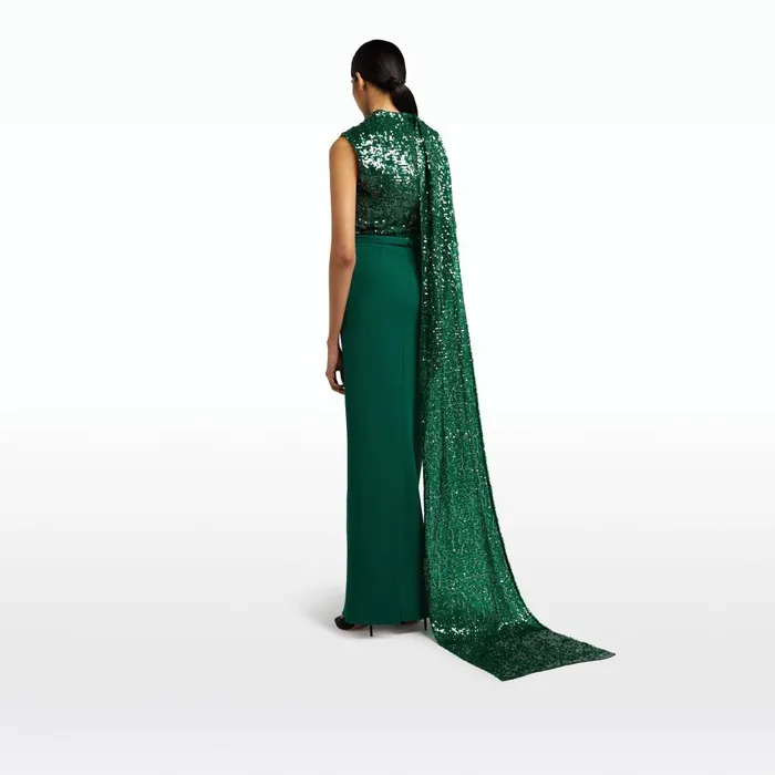 Safiyaa Caral Botanic Long Dress Women Dresses