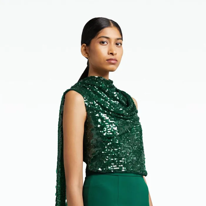 Safiyaa Caral Botanic Long Dress Women Dresses