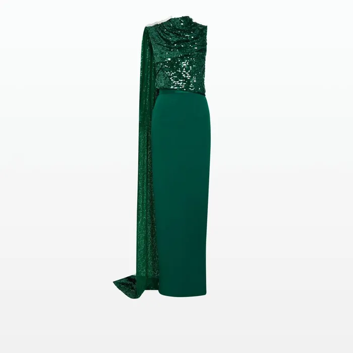 Safiyaa Caral Botanic Long Dress Women Dresses