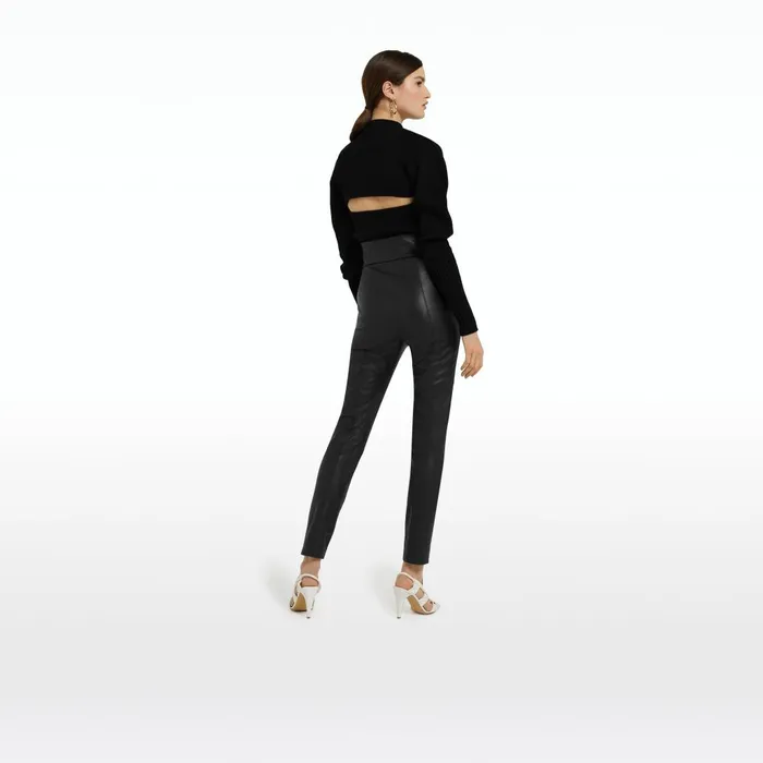 Safiyaa Carine Black Knit Women Tops