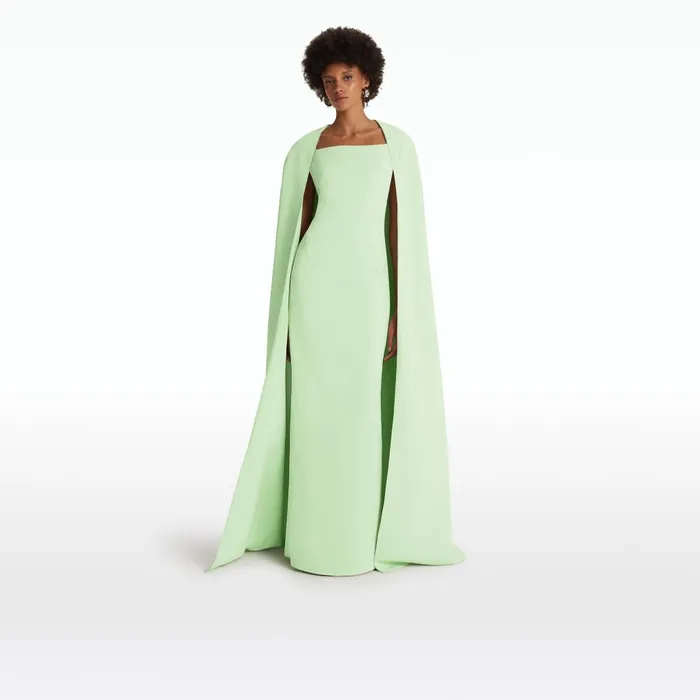 Safiyaa Cinza Aloe Long Dress Women Dresses